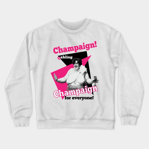 bubbles devere - champaign! Crewneck Sweatshirt by Naive Rider